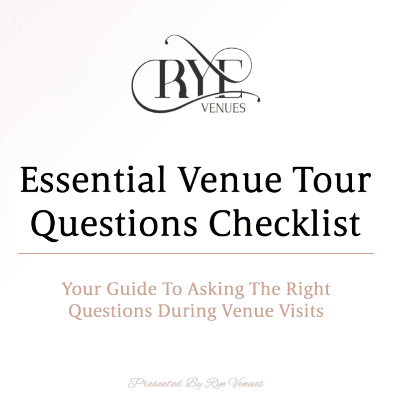 RYE Venues - Venue Tour Questions CheckList